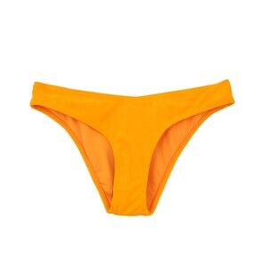 Topshop Neon Orange Microfiber Bikini Bottom US 6 Swimwear Moderate Coverage B33